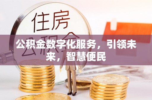 大悟公积金数字化服务，引领未来，智慧便民