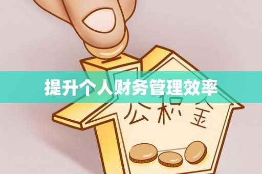 大悟提升个人财务管理效率