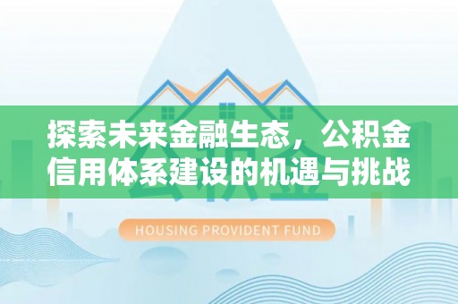 大悟探索未来金融生态，公积金信用体系建设的机遇与挑战
