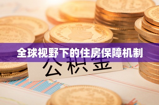 大悟全球视野下的住房保障机制