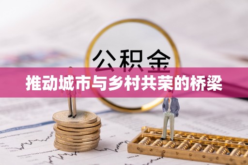 大悟推动城市与乡村共荣的桥梁