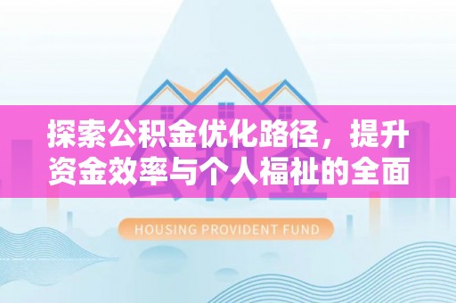 大悟探索公积金优化路径，提升资金效率与个人福祉的全面解析