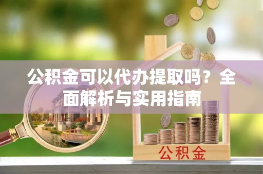 大悟公积金可以代办提取吗？全面解析与实用指南
