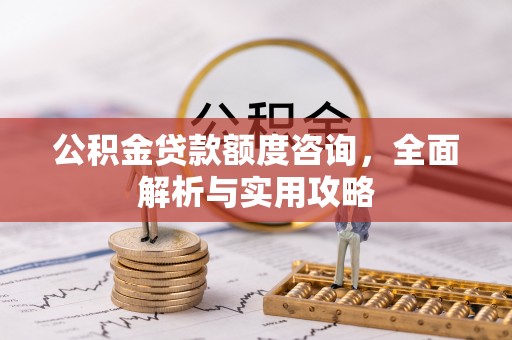 大悟公积金贷款额度咨询，全面解析与实用攻略
