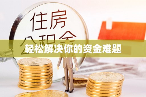大悟轻松解决你的资金难题