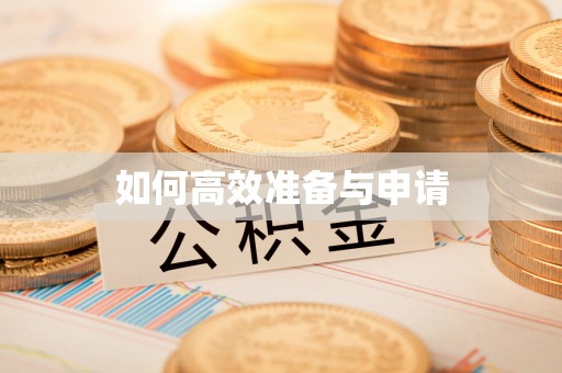 大悟如何高效准备与申请