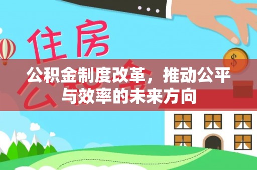大悟公积金制度改革，推动公平与效率的未来方向