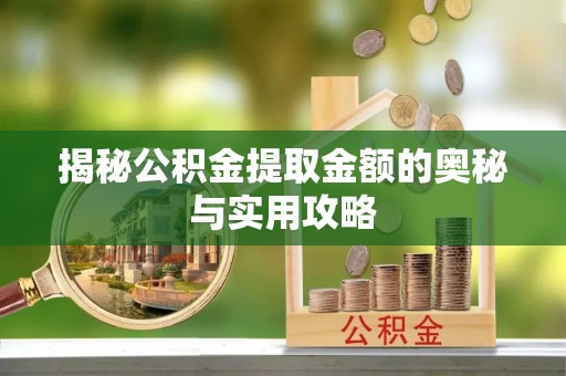 大悟揭秘公积金提取金额的奥秘与实用攻略