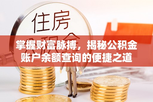 大悟掌握财富脉搏，揭秘公积金账户余额查询的便捷之道