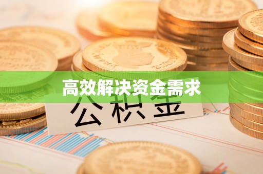 大悟高效解决资金需求