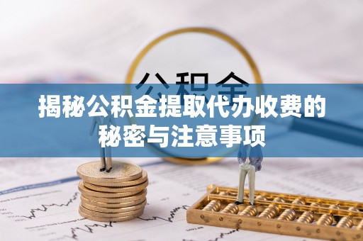 大悟揭秘公积金提取代办收费的秘密与注意事项