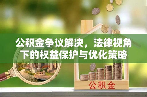 大悟公积金争议解决，法律视角下的权益保护与优化策略