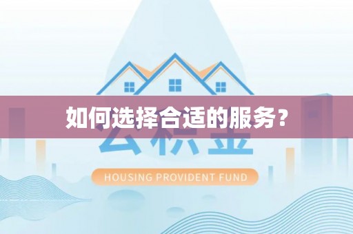 大悟如何选择合适的服务？