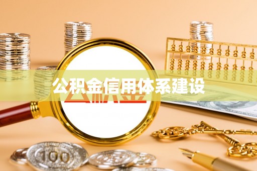 大悟公积金信用体系建设