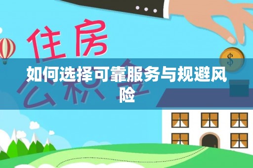 大悟如何选择可靠服务与规避风险