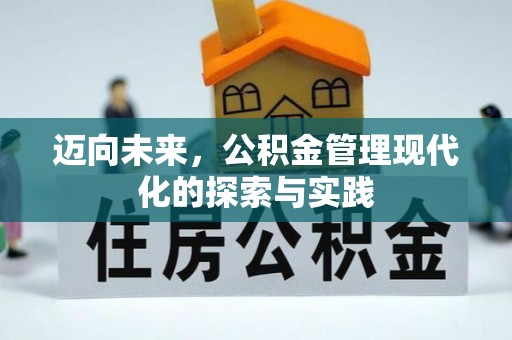 大悟迈向未来，公积金管理现代化的探索与实践