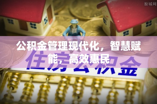 大悟公积金管理现代化，智慧赋能，高效惠民