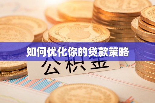 大悟如何优化你的贷款策略