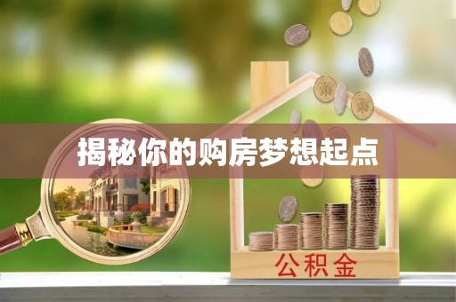 大悟揭秘你的购房梦想起点