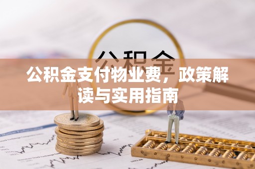 大悟公积金支付物业费，政策解读与实用指南