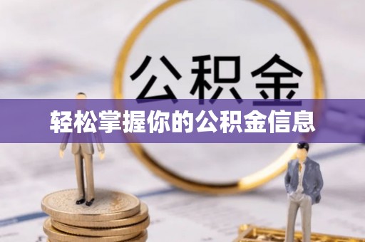 大悟轻松掌握你的公积金信息