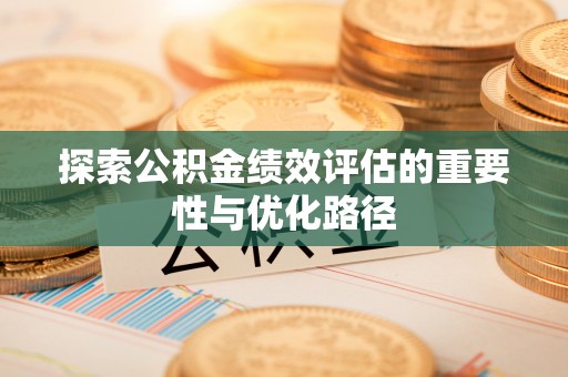 大悟探索公积金绩效评估的重要性与优化路径