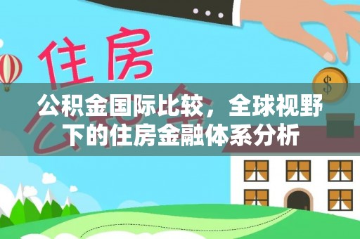 大悟公积金国际比较，全球视野下的住房金融体系分析